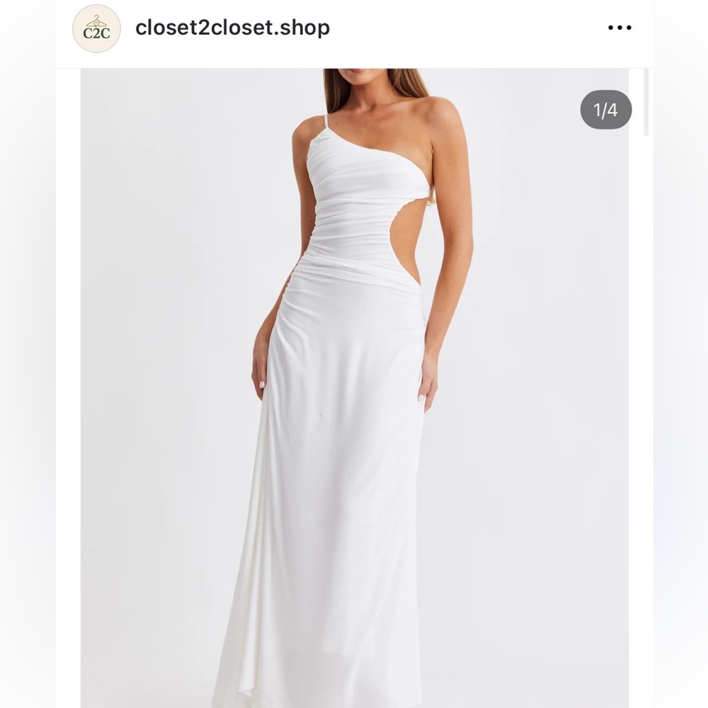 Sundays the Label Monaco Dress White Cut-Out Maxi Dress